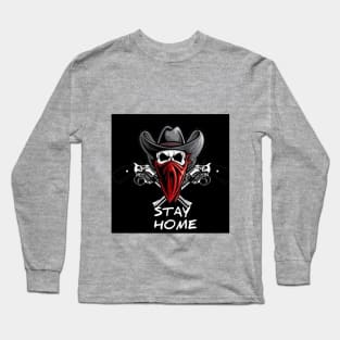 stay home gun Long Sleeve T-Shirt